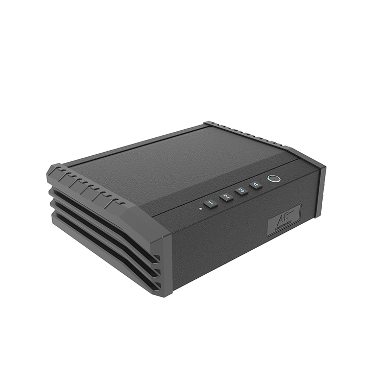 PS0110 Caja fuerte biométrica para pistola con entrada superior y 2 pistolas