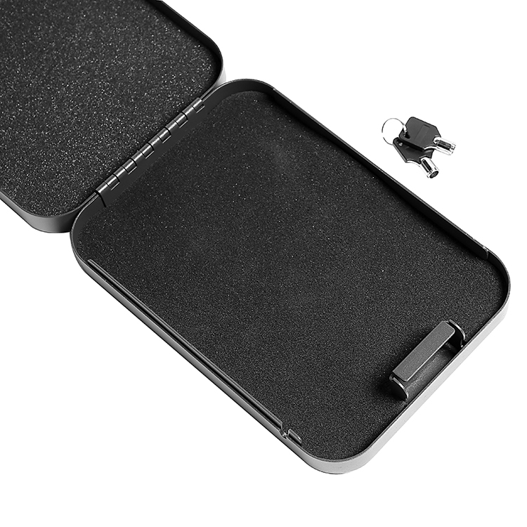 Caja de seguridad LB013K con cerradura de llave para pistola de tamaño completo