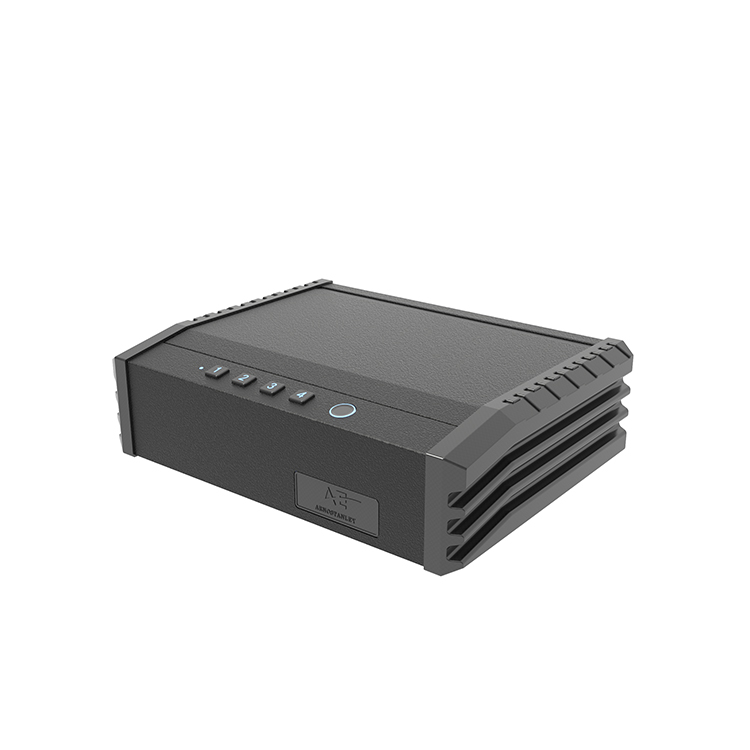 PS0110 Caja fuerte biométrica para pistola con entrada superior y 2 pistolas