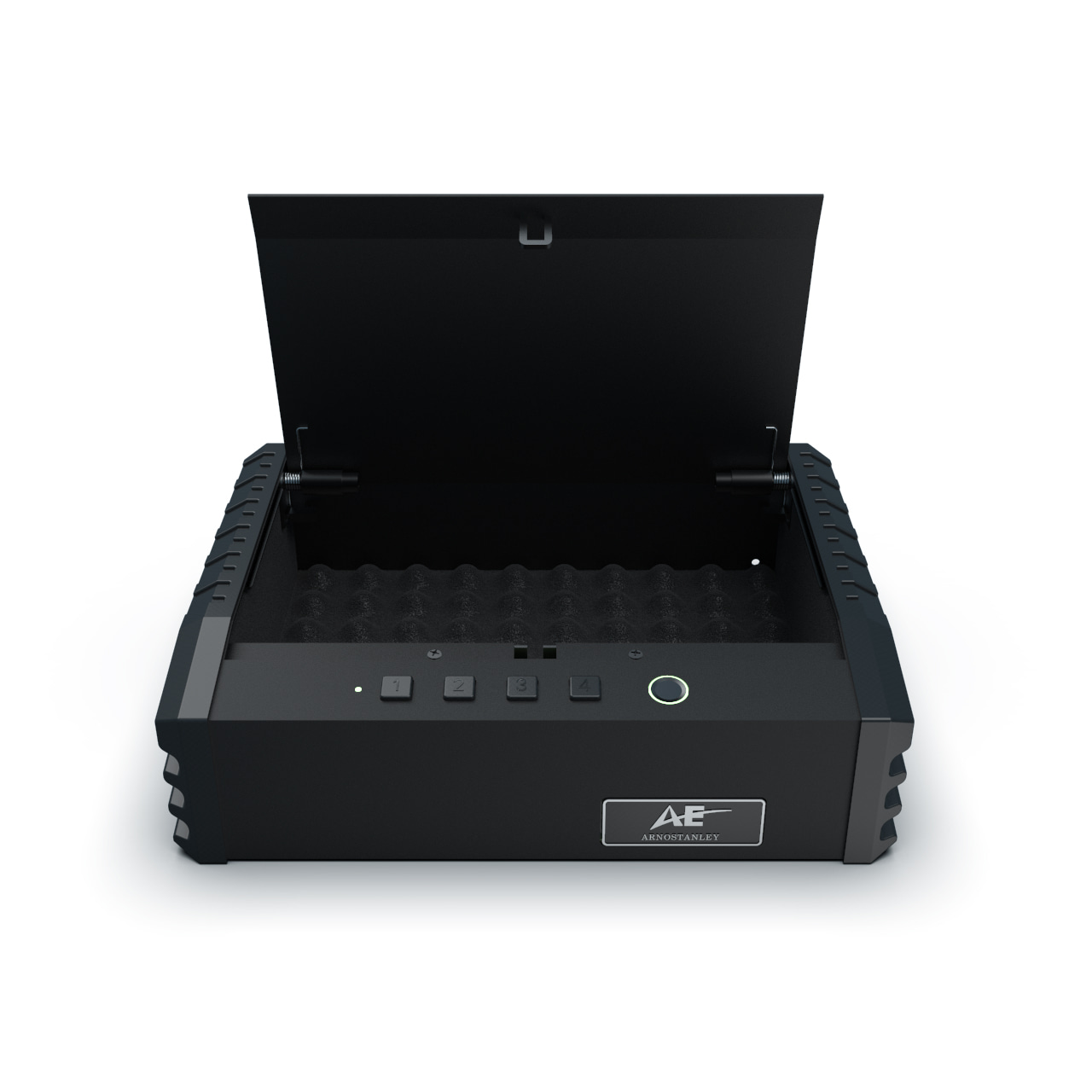 PS0110 Caja fuerte biométrica para pistola con entrada superior y 2 pistolas