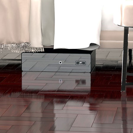 Caja fuerte debajo de la cama